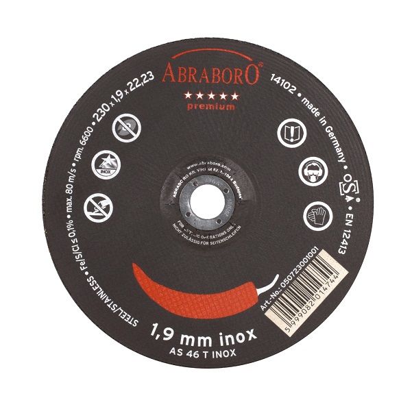 ABRABORO Chili INOX fémvágó korong 115x1.0x22.2mm