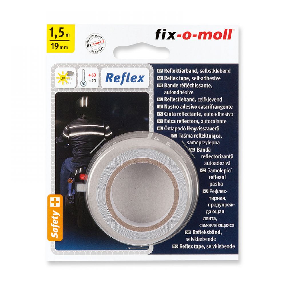Fix-o-moll Reflex szalag, fényvisszaverő, 1,5m/19mm