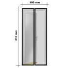 Szúnyogháló függöny ajtóra, fekete, 100x210cm