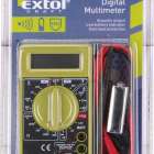 EXTOL Digitális multiméter Amper/Volt/Ohm mérő, 1 db 9V elem